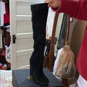 House of Harlow knee high wedge boots